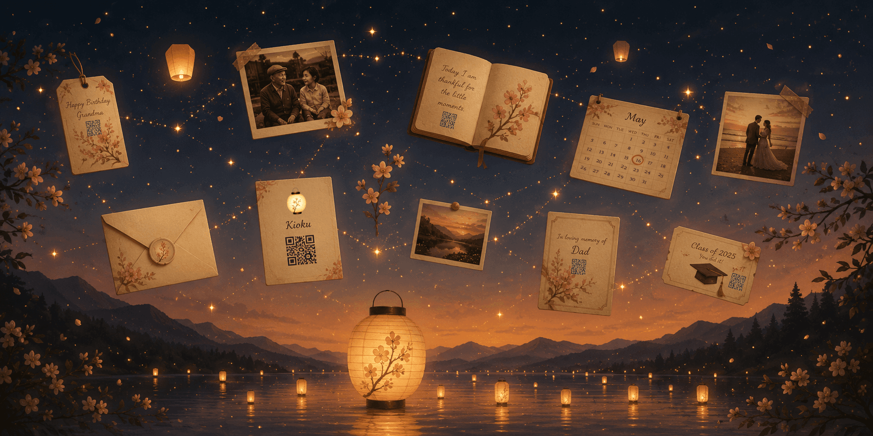 A constellation of family memories connected across generations